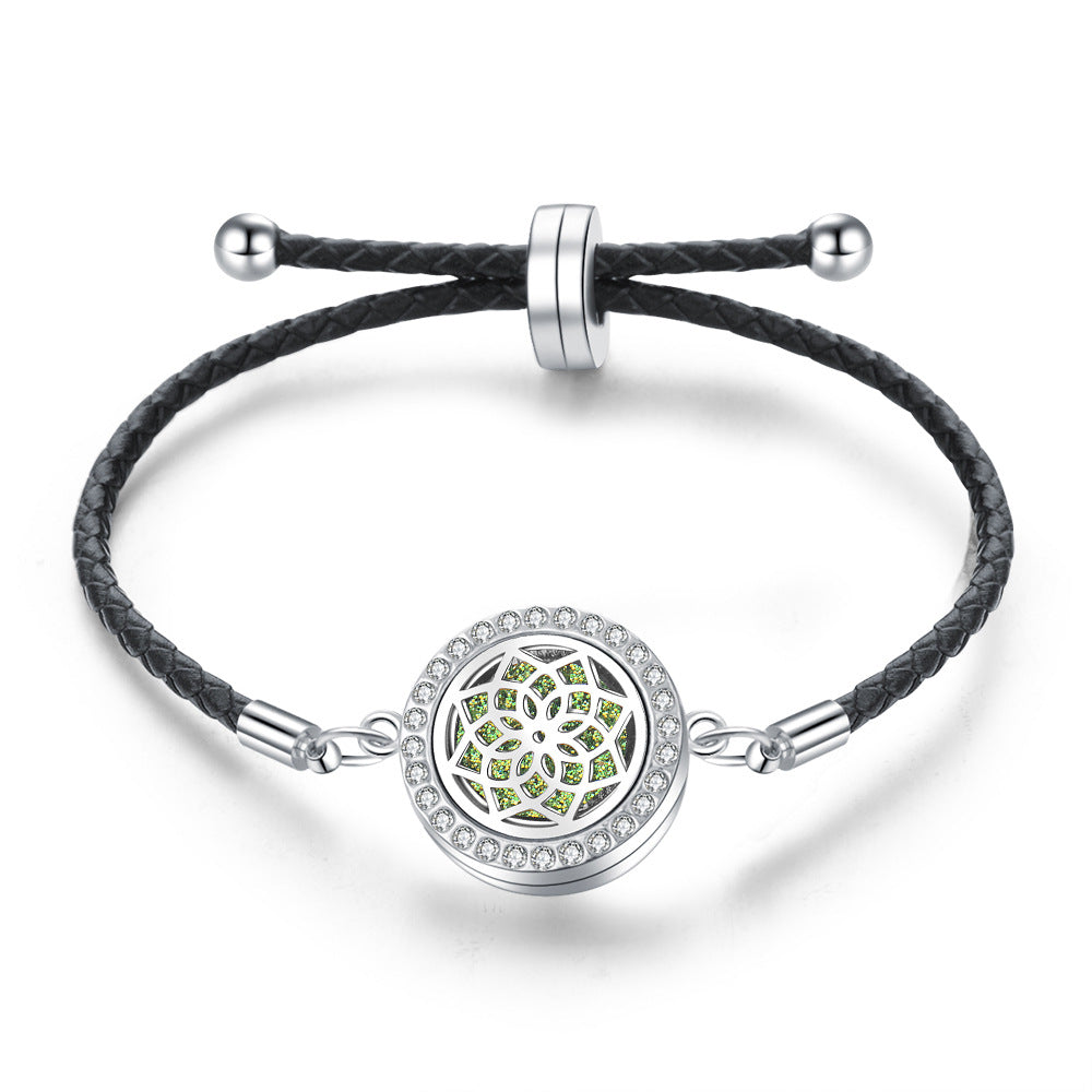 PULSERA CUERDA CUERO AJUSTABLE